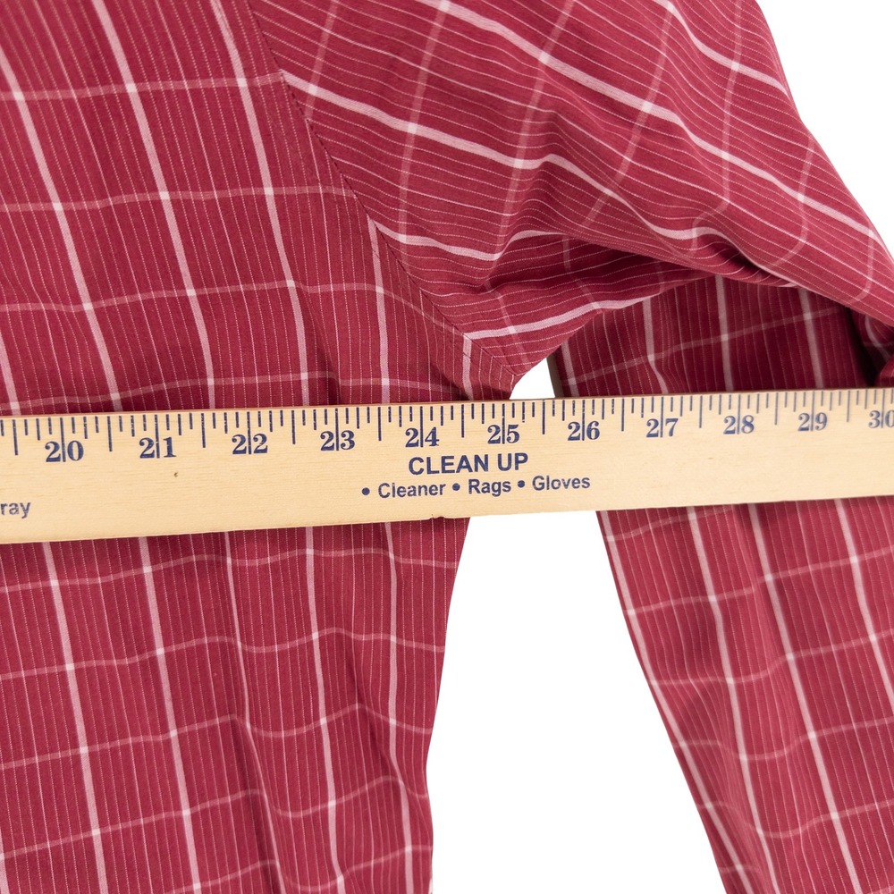 Antigua Arkansas Razorbacks Mens Large Button Down Shirt Red Plaid College NCAA - Picture 6 of 8